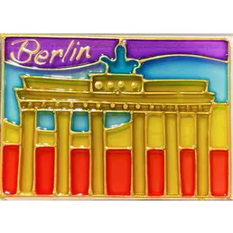 Stained-glass magnet (VM) Berlin Brandenburg Gate 